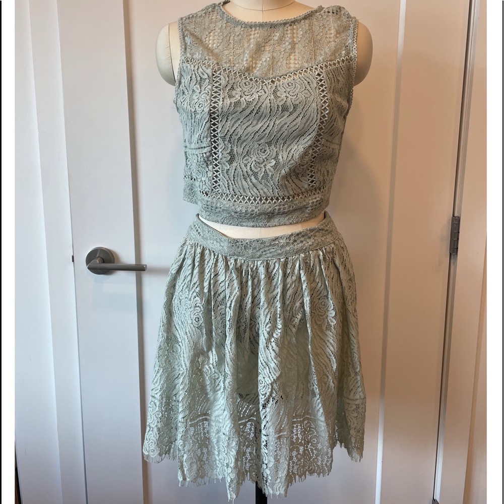 Two piece lace summer dress..
